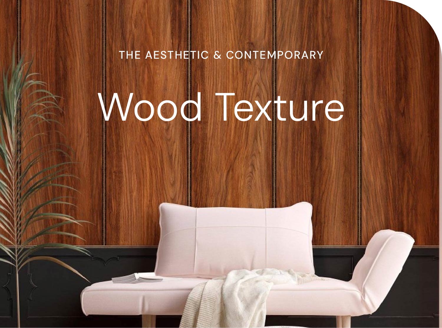 Wood textured wallpaper for any space
